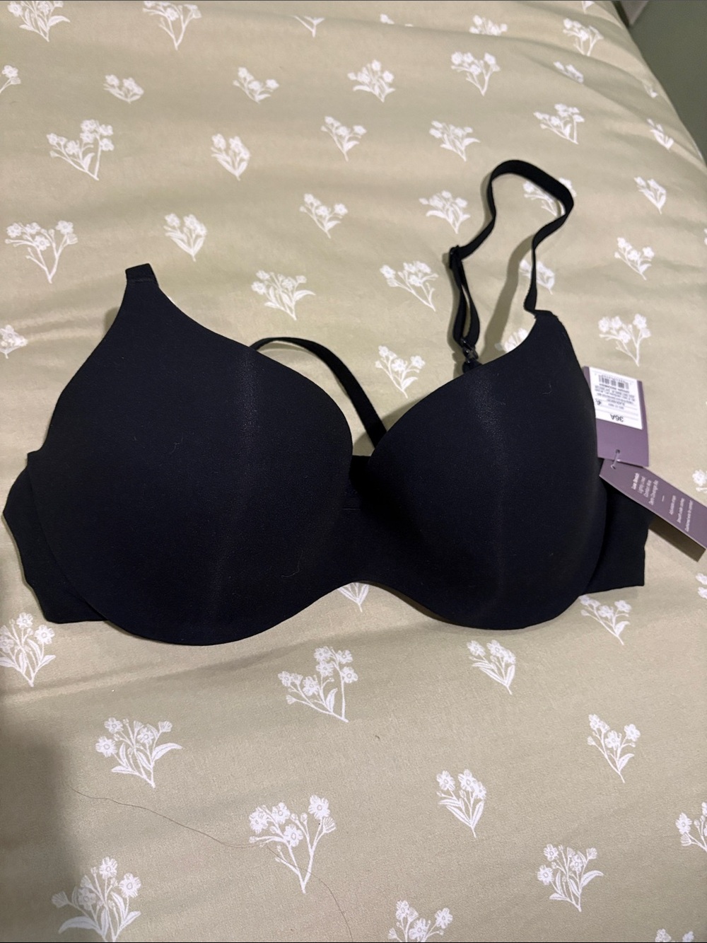 Auden Smooth Black Seamless T-Shirt Bra